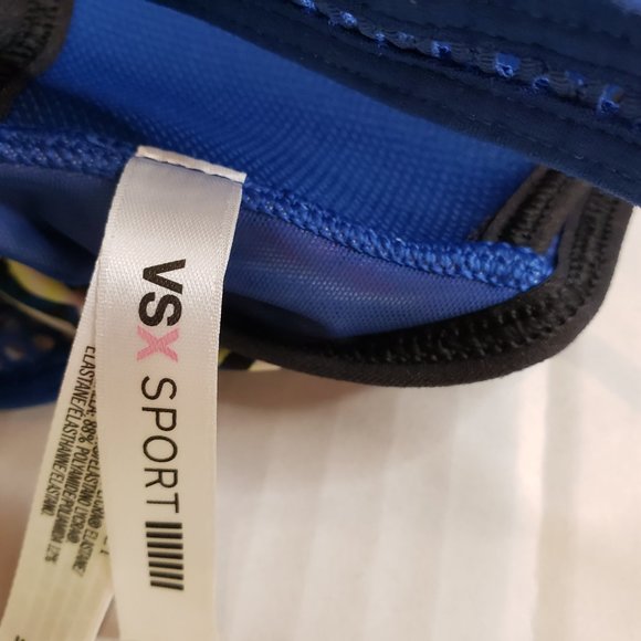 Victorias Secret VSX Wireless Racerback Zip Front 2 Layer Sports Bra Size 32 D - Picture 6 of 7